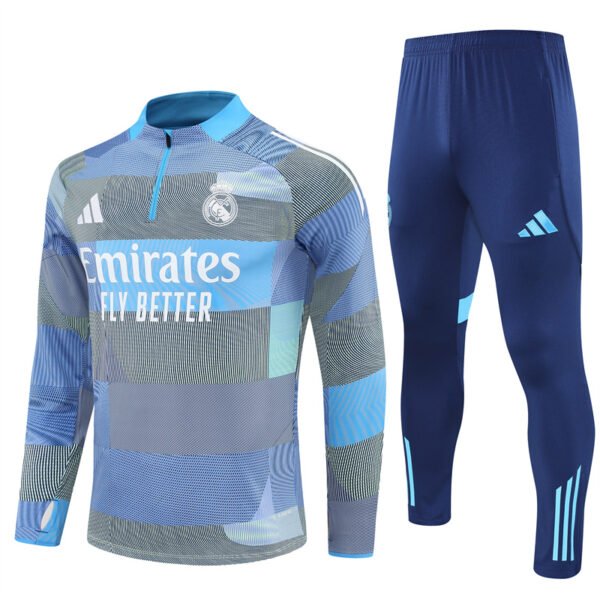 2526 Real Madrid Long Sleeve Training Shirt Light Blue [Camouflage]