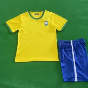 (kids) 1970 Yellow Brazil Jersey