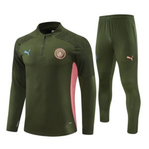 2425 Manchester City Long Sleeve Training Shirt Military Green