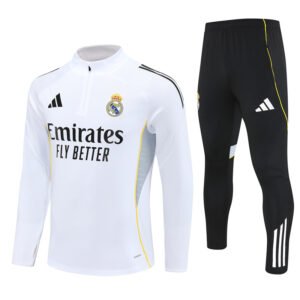 2526 Real Madrid Long Sleeve Training Shirt White