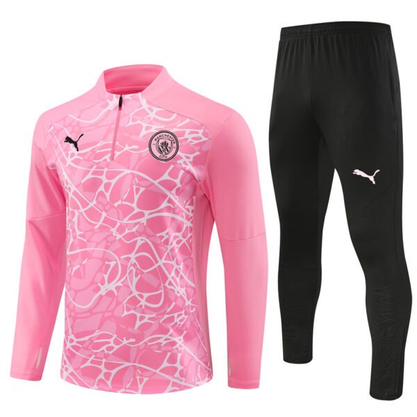2425 Manchester City Long Sleeve Training Shirt Pink [Camouflage Version]