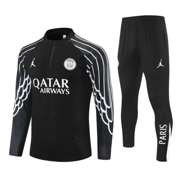 2526 Paris Long Sleeve Training Shirt Black [Champions League Edition]
