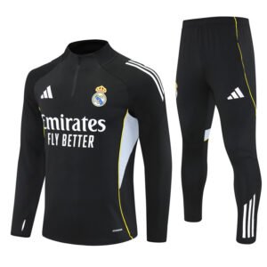 2526 Real Madrid Long Sleeve Training Shirt Black