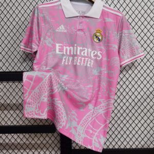 23-24 Real Madrid training jersey pink