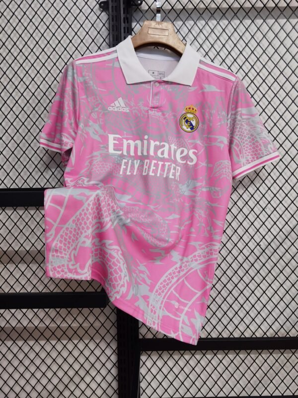23-24 Real Madrid training jersey pink