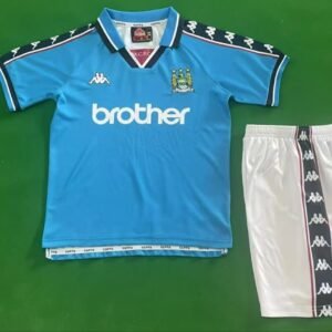 kids 1997-98 Manchester City Home Shirt