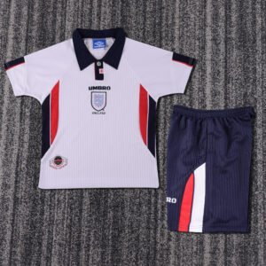 (kids) 1998 white England home Jersey