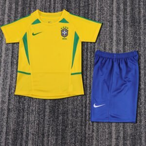 (kids) 2002 Brazil home Jersey