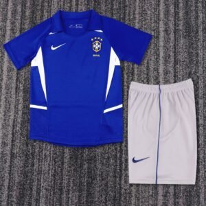 (kids) 2002 Brazil away Jersey