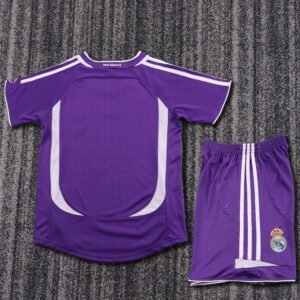 kids 2006 07 Purple Real Madrid Away Jersey