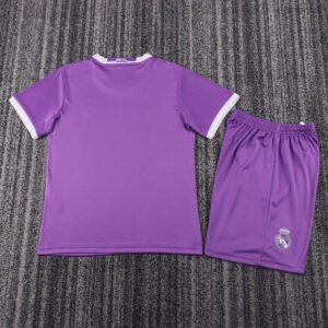 kids 2016 17 purple Real Madrid away jersey
