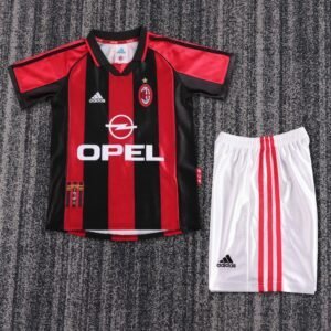 kids AC Milan 1998-99 Home Jersey