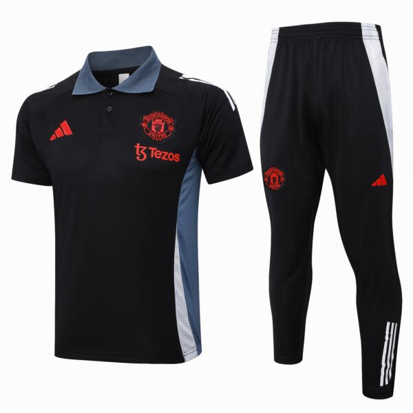 C1132# POLO training suit: 24-25 Manchester United black