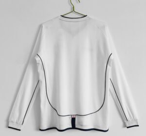 Long sleeves: 2002 England Home Retro Jersey