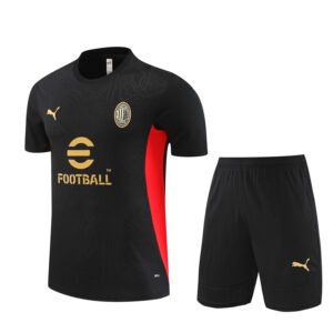 2425 Short Sleeve AC Milan Training Shirt Black