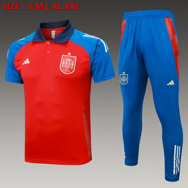 C1101# POLO training suit: 24-25 Spain Red