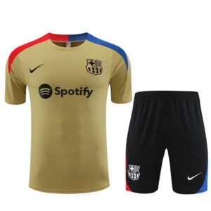 2425 Barcelona Training T-shirt, Gold, Short Sleeve