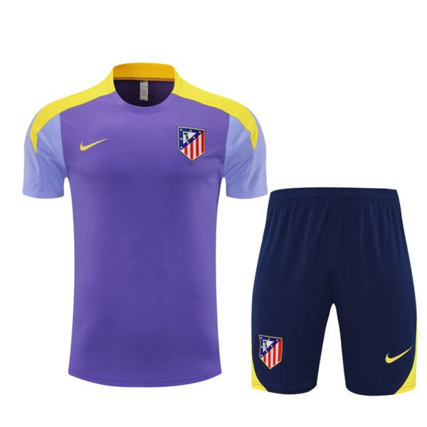 25-26 Short Sleeve Atletico Madrid Training Shirt Purple