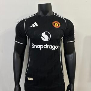 Players 2025-26 Manchester United dark pattern black jersey