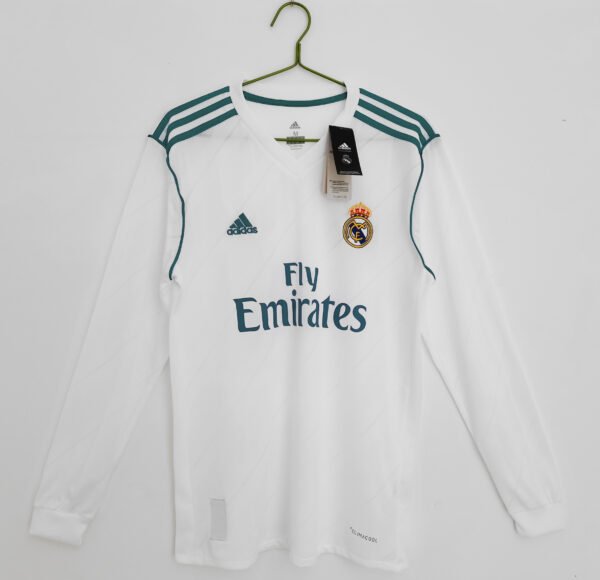 Long sleeves: 2017/18 Real Madrid Home Jersey
