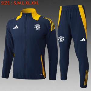 Long pull jacket: 24-25 Manchester United Royal Blue (woven fabric)