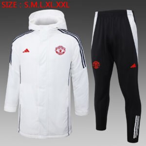 G219# Cotton training suit: 24-25 Manchester United white