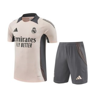 2425 Short Sleeve Real Madrid Training Shirt Beige