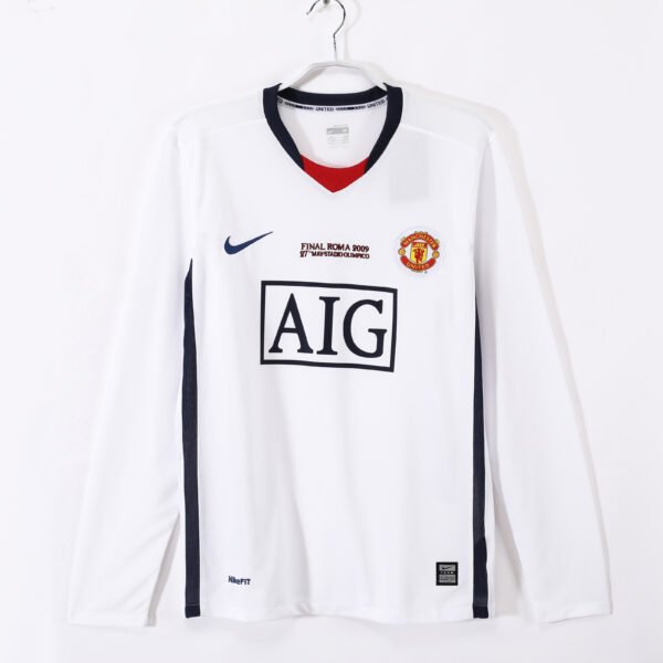 Long Sleeve: 2008/09 Manchester United Away Champions League Retro Jersey