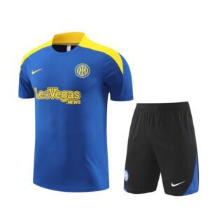 2425 Short Sleeve Inter Milan Training Suit, Colorful Blue