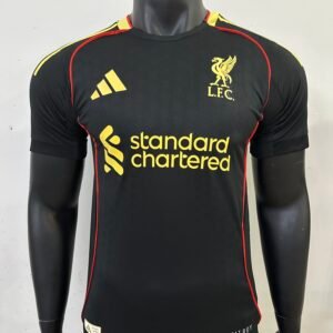 Players 2025-26 Liverpool black and gold jersey