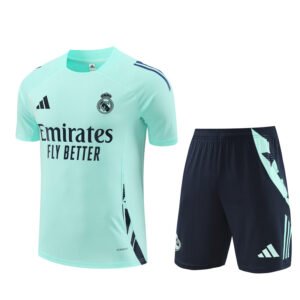 2425 Short Sleeve Real Madrid Training Shirt Khaki Blue