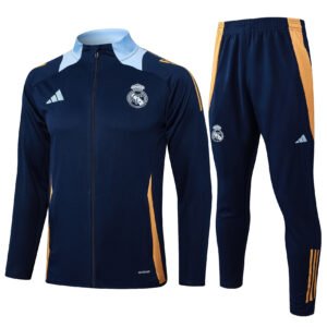 Long pull jacket: 24-25 Real Madrid blue (light blue collar)