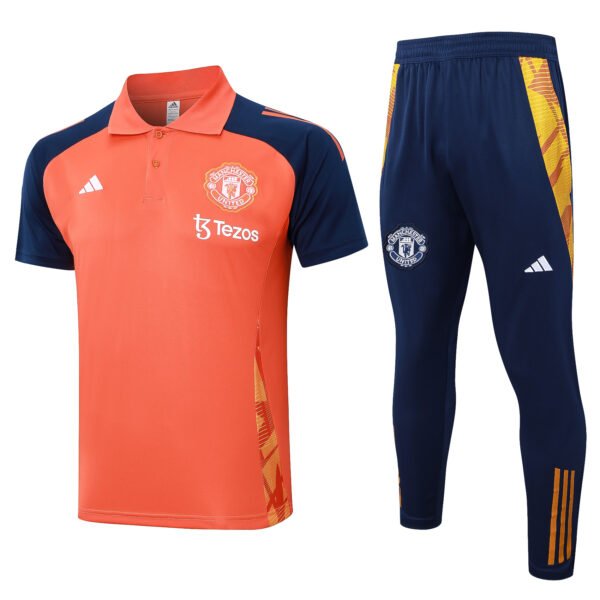 C1122# POLO training suit: 24-25 Manchester United Orange