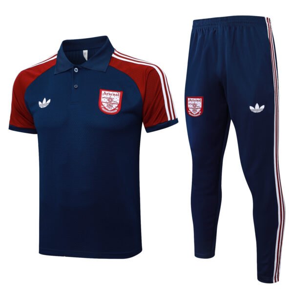 C2543# POLO training suit: 25-26 Arsenal Paulin Retro Edition (red sleeves)