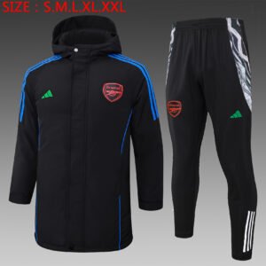 G193# Cotton training suit: 24-25 Arsenal Black