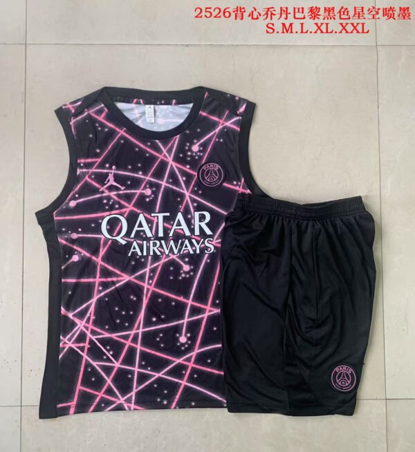 D25124# Training suit vest: 25-26 Jordan Paris black starry sky inkjet
