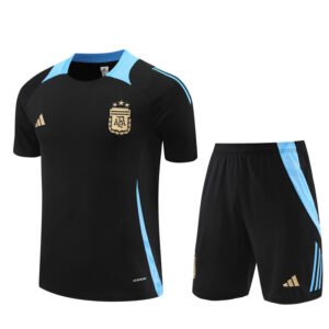 2425 Short Sleeve Argentina Training Suit, Black