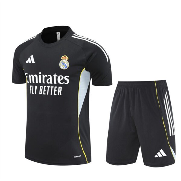 2526 Short Sleeve Real Madrid Training Shirt Black