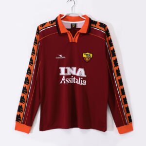 Long Sleeve: 1998/99 Roma Long Sleeve Retro Jersey
