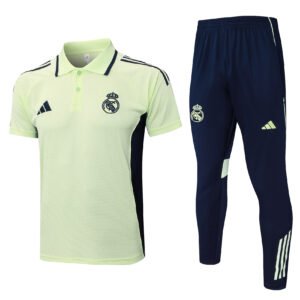 C2532# POLO training suit: 25-26 Real Madrid light green