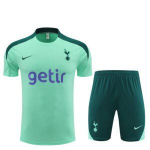 2425 Short Sleeve Tottenham Training Suit, Light Green