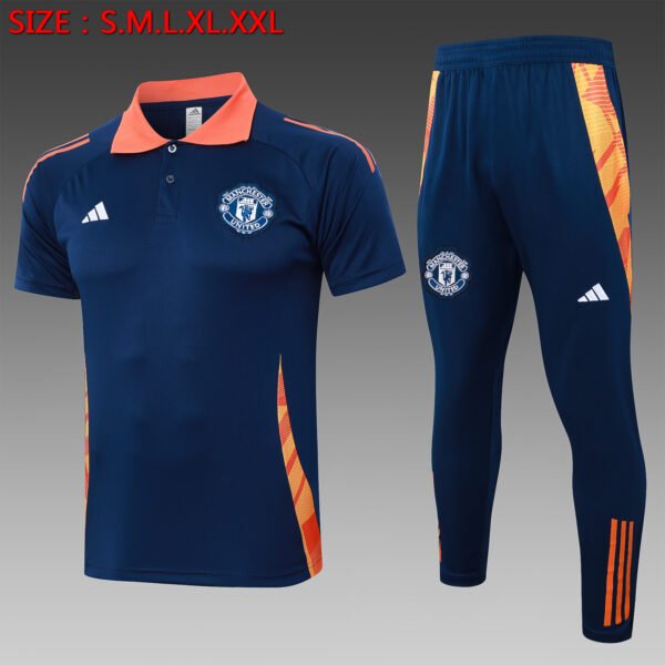 C1112# POLO training suit: 24-25 Manchester United royal blue