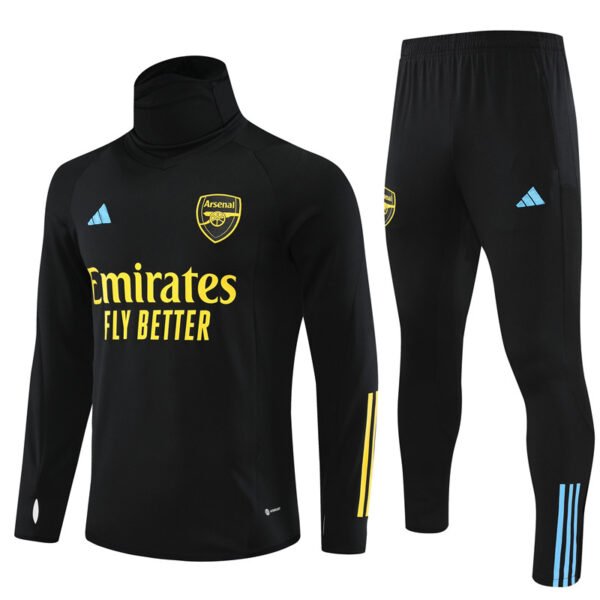 2324 Arsenal training suit black [high collar]