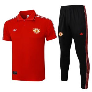 C2506# POLO training suit: 25-26 Manchester United red retro edition
