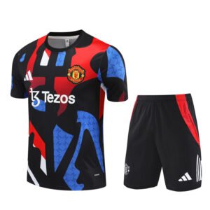 2425 Short Sleeve Manchester United Training Shirt Black [Camouflage]