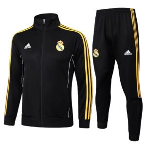 Long pull jacket: 25-26 Real Madrid black retro version