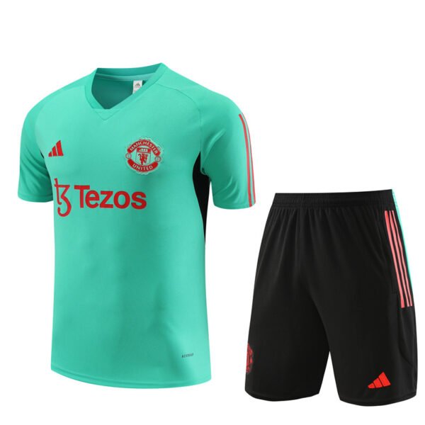 2324 Manchester United Training T-shirt, Green, Short Sleeve