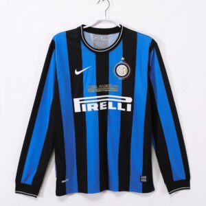 Long Sleeve: 2009/10 Inter Home Retro Jersey