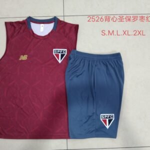 D25115# Training vest: 25-26 Sao Paulo red inkjet