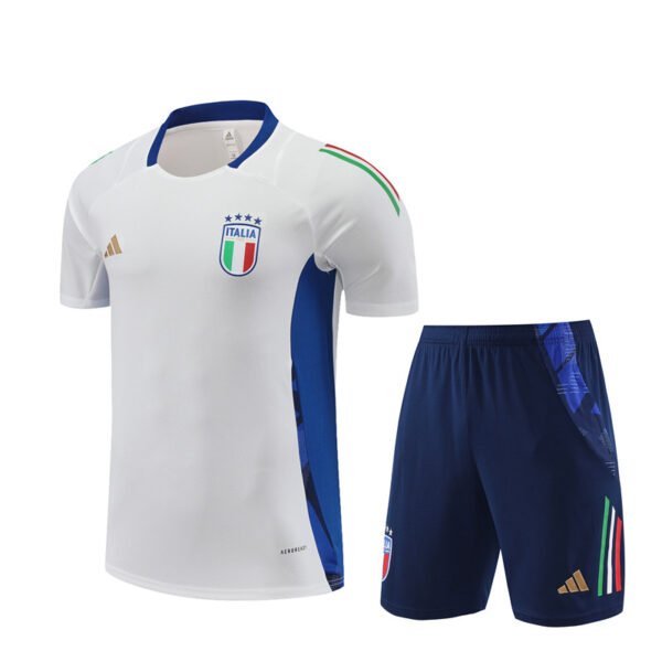 2425 Short Sleeve Italy Training Suit, White